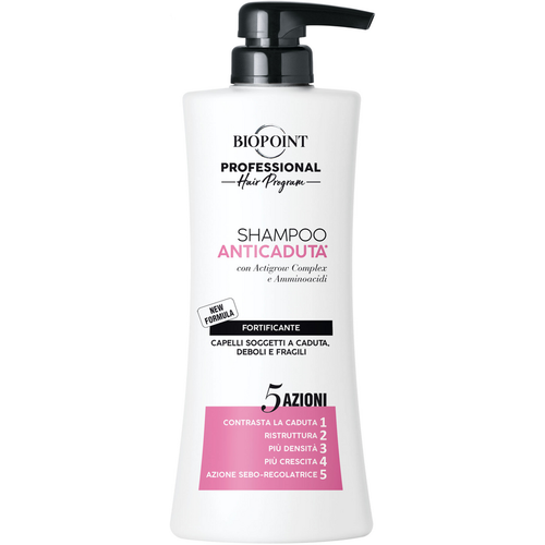 Biopoint Professional Anticaduta Shampoo Fortificante 5 Azioni Capelli Soggetti A Caduta, Deboli E F…