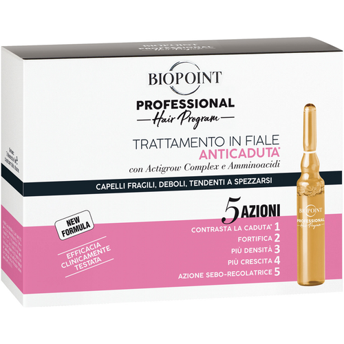 Biopoint Professional Personal 10 Fiale Da 7 Ml Anticaduta Fortificante 5 Azioni Capelli Fragili, De…