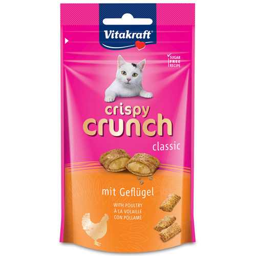 Vitakraft Gatto Crispy Crunch Classi Con Pollame Busta 60 Grammi