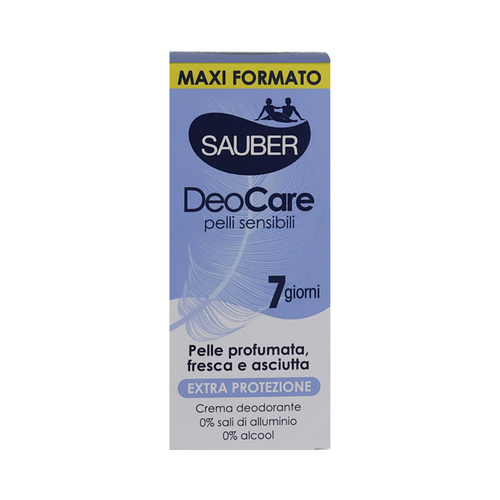 Sauber Deo Care Crema Pelli Sensibili Con Attivi Postbiotici Tubo 35 Ml