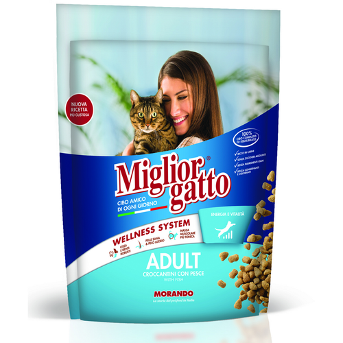 Miglior Gatto Classica Dry Croccantini Con Pesce Busta 400 Gr.