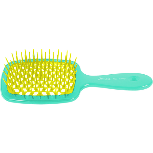 Janeke Spazzola Capelli Superbrush Turchese/giallo