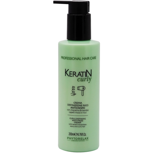 Phytorelax Keratin Curly Crema Definizione Ricci Anticrespo 200 Ml