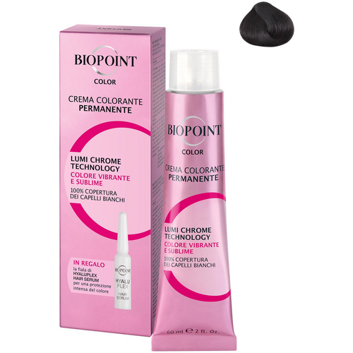 Biopoint 04 Castano Medio + Fiala Serum Personal Professional Color Crema Colorante Permanente