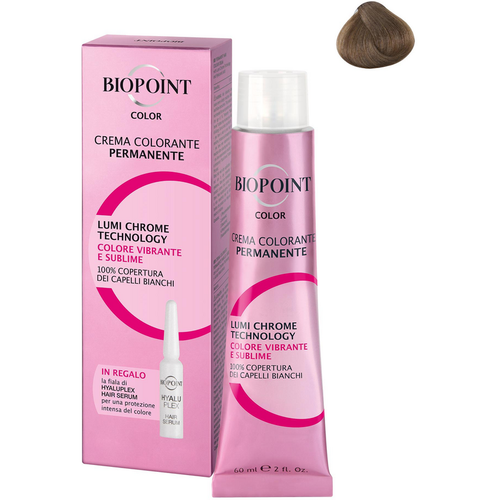 Biopoint 07 Biondo Medio + Fiala Serum  Personal Professional Color Crema Colorante Permanente