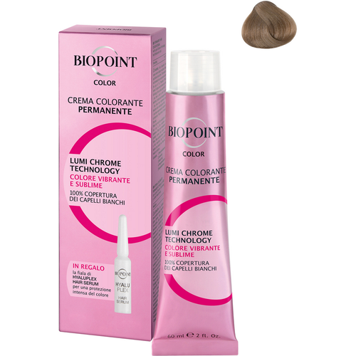 Biopoint 08 Biondo Chiaro + Fiala Serum  Personal Professional Color Crema Colorante Permanente
