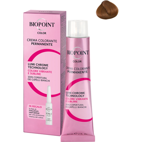 Biopoint 7.43 Biondo Medio Ramato Dorato + Fiala Serum Personal Professional Color Crema Colorante P…