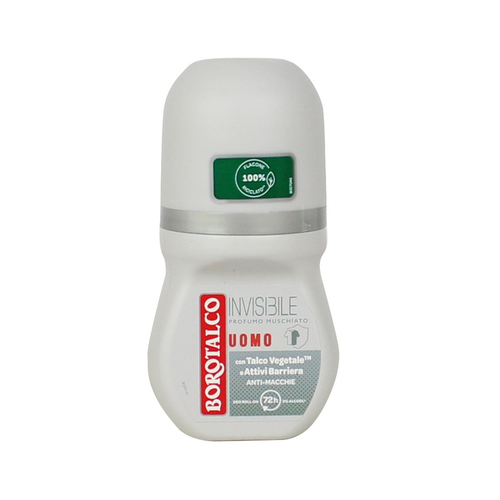 Borotalco Deodorante Uomo Roll-on Invisible Profumo Muschiato 50 Ml