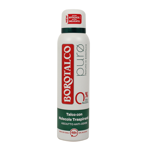 Borotalco Puro Deodorante Spray 0% Sali Profumo Di Borotalco 150 Ml