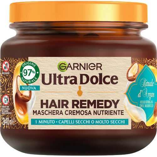 Ultra Dolce Hair Remedy Maschera Nutriente Capelli Secchi 340 Ml Rituale D'argan
