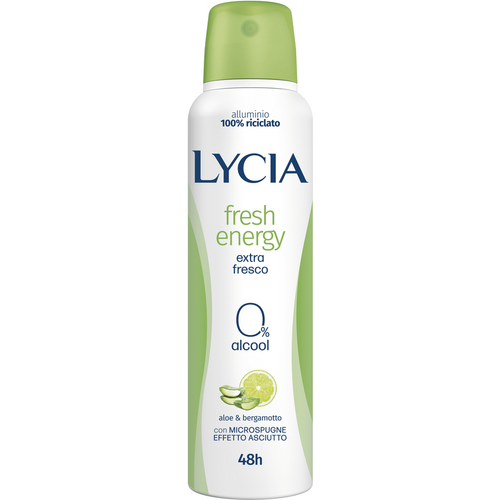 Lycia Deodorante Spray 48h Fresh Energy Aloe E Bergamotto 150 Ml