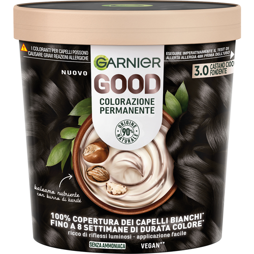 Garnier Good 3.0 Castano Cioccolato Fondente Colorazione Permanente Senza Ammoniaca 160 Gr