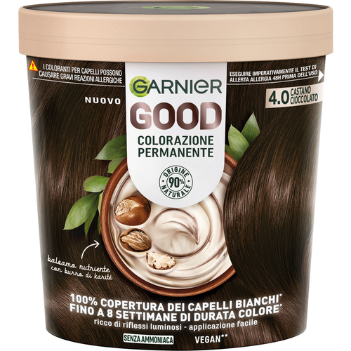 Garnier Good 4.0 Castano Cioccolato Colorazione Permanente Senza Ammoniaca 160 Gr