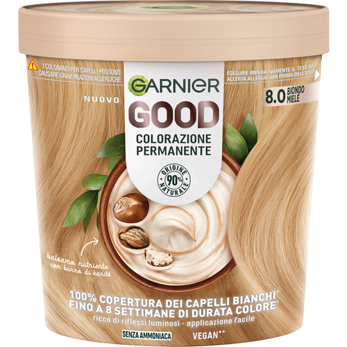 Garnier Good 8.0 Biondo Miele Colorazione Permanente Senza Ammoniaca 160 Gr