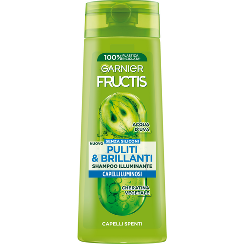 Fructis Shampoo Illuminante Puliti E Brillanti Per Capelli Spenti 250 Ml