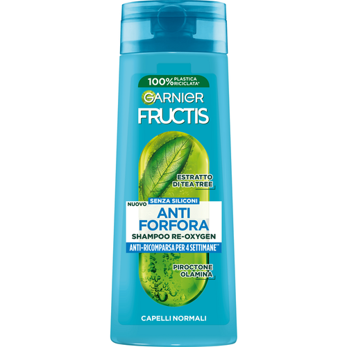 Fructis Shampoo Re-oxygen Anti Forfora Capelli Normali 250 Ml