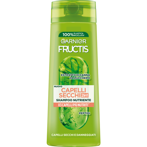 Fructis Shampoo Nutriente 2in1 Capelli Secchi E Danneggiati 250 Ml.