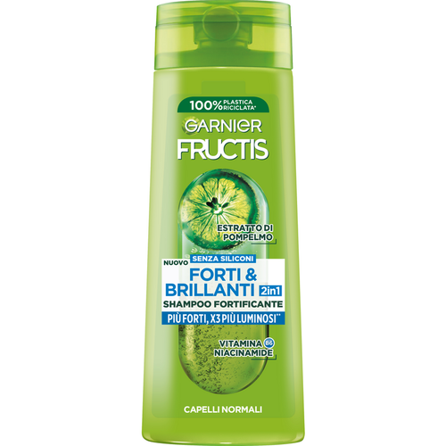 Fructis Shampoo Fortificante 2in1 Forti & Brillanti Capelli Normali 250 Ml.
