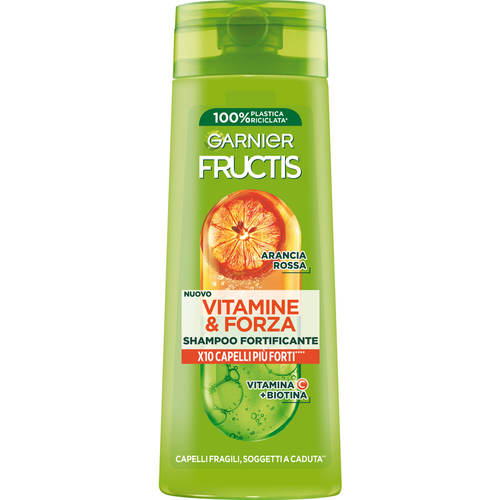 Fructis Shampoo Fortificante Vitamine & Forza Capelli Fragili Soggetti A Caduta 250 Ml