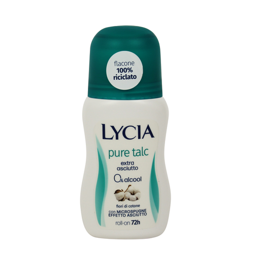 Lycia Deodorante Roll-on 72h Pure Talc Fioti Di Cotone 50 Ml