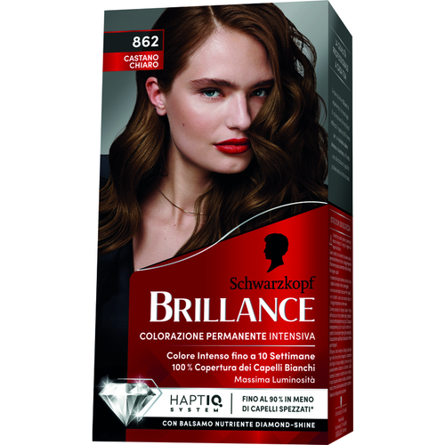 Brillance 862 Castan Chiaro Colorazione Permanente Intensiva Fino A 10 Settimane