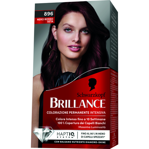 Brillance 896 Ner Rosso Seta Colorazione Permanente Intensiva Fino A 10 Settimane