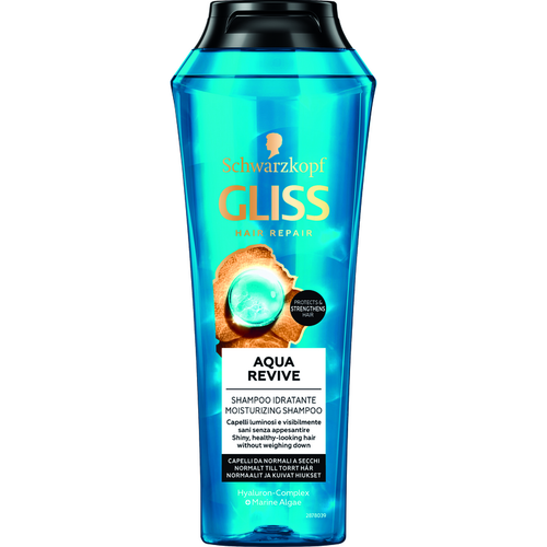 Gliss Aqua Revive Shampoo Idratante Capelli Da Normali A Secchi 250 Ml