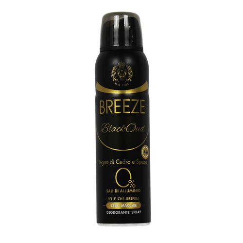Breeze Deodorante Spray Uomo Blackoud Legno Di Cedro E Spezie 150 Ml 48h