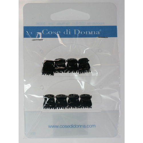 Cose Di Donna Pinza Piccola Nera Per Capelli 8 Pezzi