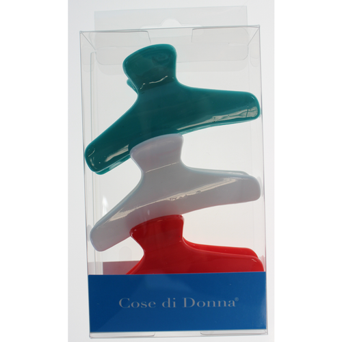 Cose Di Donna Pinza Colorata Parrucchiera Per Capelli 3 Pezzi Assortite
