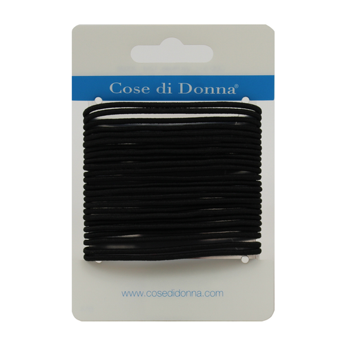Cose Di Donna Elastico Nero Per Capelli 24 Pezzi