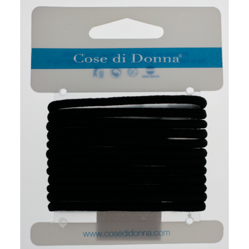 Cose Di Donna Elastico Nero Per Capelli 12 Pezzi