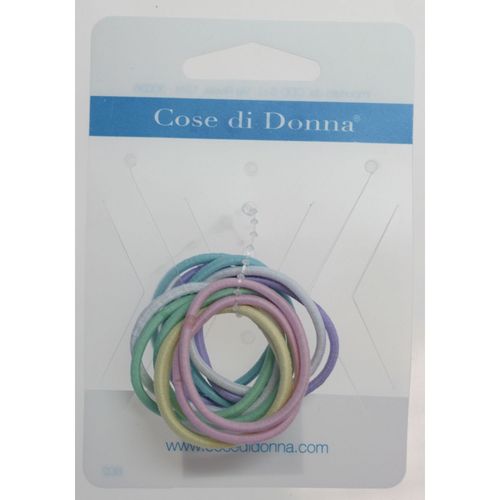 Cose Di Donna Elastico Colorato Fermacoda Per Capelli 12 Pezzi Assortiti