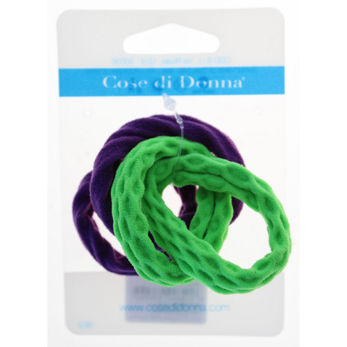 Cose Di Donna Elastico Velluto Per Capelli 4 Pezz Colori Assortiti