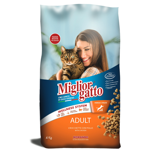 Miglior Gatto Adult Crocchette Con Pollo Sacco 4 Kilogrammi