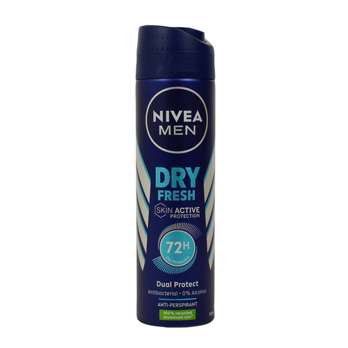 Nivea For Men Deodorante Spray Fresh Active  72h 150 Ml