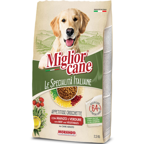 Miglior Cane Le Specialita' Italiane Crocchette Con Manzo E Verdure Sacco 2,5 Kg