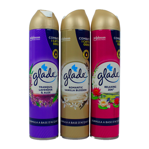 Glade Deodorante Ambienti  Spray 300 Ml Assortito: Lavender - Relaxing Zen - Vaniglia