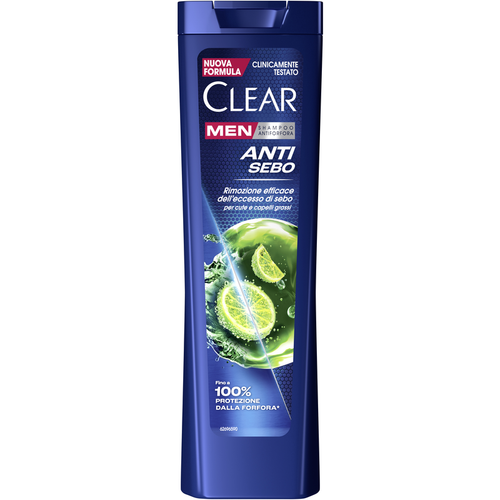 Clear Men Shampoo Antiforfora Anti Sebo Cute E Capelli Grassi 225 Ml