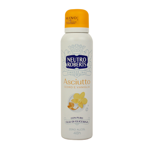 Neutro Roberts Deodorante Asciutto Cedro E Vaniglia Spray 150 Ml