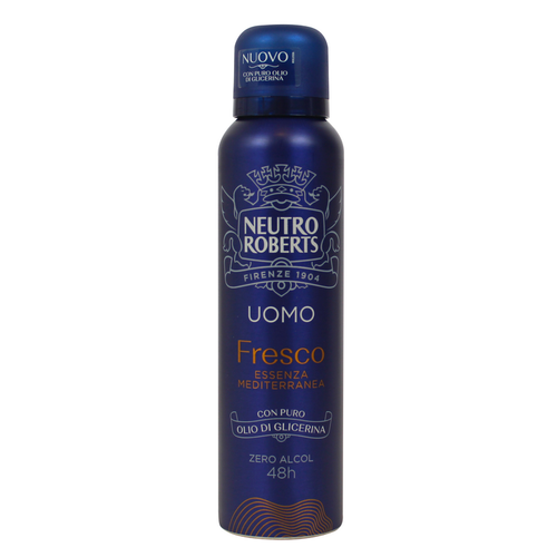 Neutro Roberts Deodorante Uomo Fresco Essenza Mediterranea Spray 150 Ml