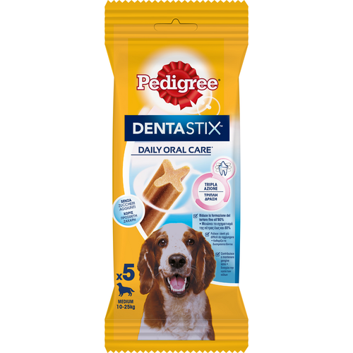 Pedigree Dentastix Dog Medium 10-25 Kg Busta 5 Pezzi