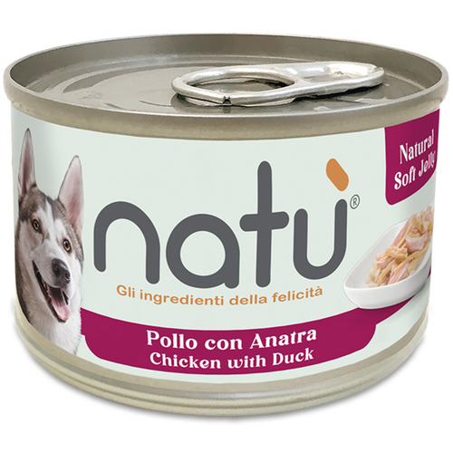 Natu' Dog Pollo Con Anatra Lattina 170 Grammi
