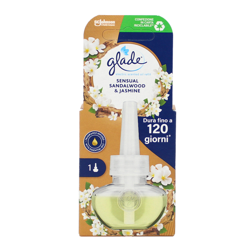 Glade Electric Essential Oil Ricarica Liquida Sensual Sandalwood & Jasmine 20 Ml Durata 120 Giorni P…