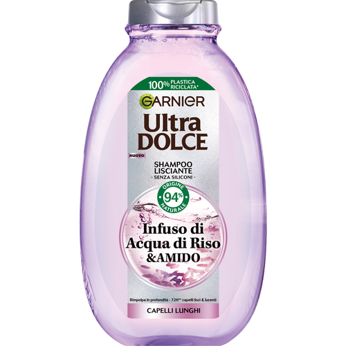 Ultra Dolce Shampoo Lisciante Infuso Di Acqua Di Riso & Amido Capelli Lunghi 250 Ml