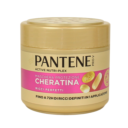 Pantene Nutri Plex Maschera Capelli Protezione Cheratina Ricci Perfetti 300 Ml