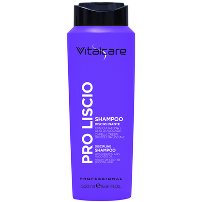 Vitalcare Pro Liscio Shampoo Disciplinante Con Cheratina E Olio Di Avocado 500 Ml
