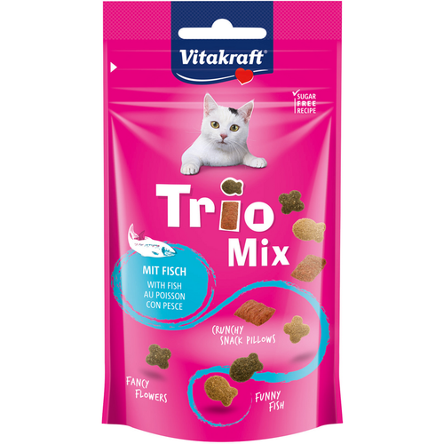 Vitakraft Cat Trio Mix Con Pesce Busta 60 Grammi