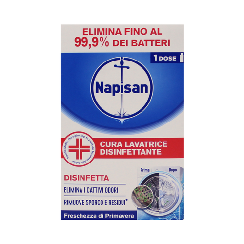 Napisan Cura Lavatrice Liquido Disinfettante Freschezza Di Primavera 250 Ml