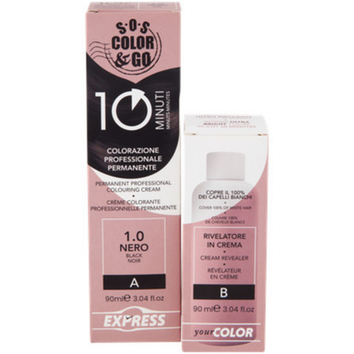 S.o.s.color&go Colorazione Professionale Permanente 10 Minuti Duo Set Crema 90 Ml + Rivelatore In Cr…